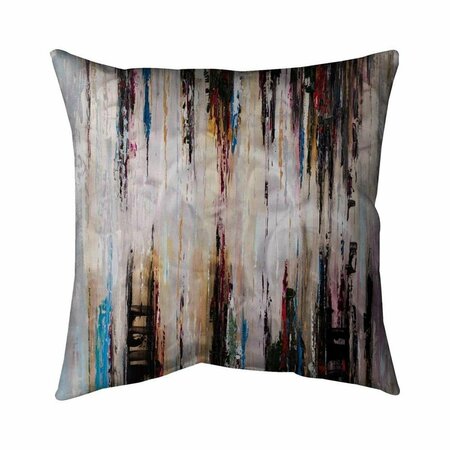 BEGIN HOME DECOR 26 x 26 in. Abstract Runny Paint-Double Sided Print Indoor Pillow 5541-2626-AB17